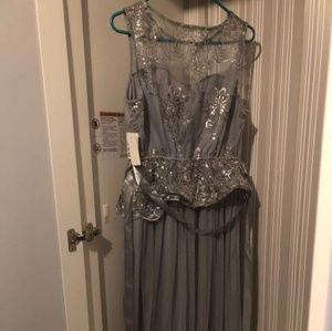 Silver Grey Sequin Dress
